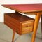 Italian Formica Beech Writing Desk, 1950s, Immagine 3