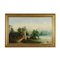 G. Bossi, Italian School Landscape with Figures, 1920-1950, Oil on Canvas, Framed 1