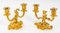 Louis XV Style Gilded Bronze Mantel Set, Set of 3, Immagine 11