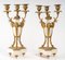 Candelabras in Gilt Bronze and White Marble, Set of 2, Immagine 5