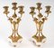 Candelabras in Gilt Bronze and White Marble, Set of 2 4