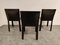 Black Leather Dining Chairs from De Couro Brazil, 1980s, Set of 6 7