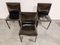 Black Leather Dining Chairs from De Couro Brazil, 1980s, Set of 6 6