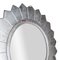 Round Neoclassical or Empire Style Hand-Carved Wooden Mirror in Silver, Spain, 1970s, Imagen 5