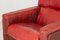 Mid-Century Red Patchwork Leather Armchair by Gimson & Slater, England, 1970s 4