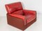 Mid-Century Red Patchwork Leather Armchair by Gimson & Slater, England, 1970s 8
