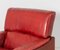 Mid-Century Red Patchwork Leather Armchair by Gimson & Slater, England, 1970s, Immagine 3