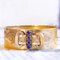 Bourbon Period Rigid Bracelet in 18K Gold with Blue Glass Pastes, Late 19th Century 1