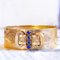 Bourbon Period Rigid Bracelet in 18K Gold with Blue Glass Pastes, Late 19th Century, Image 1