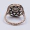 Antique 9K Gold Ring with Rose-Cut Diamonds, Early 1900s, Image 4