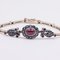 Vintage Bracelet in 14K Gold with Sapphires and Rubies, 1960s 4