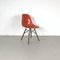 DSW Side Chair in Coral by Eames for Herman Miller 1