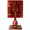Red Goatskin Dry Bar or Cabinet by Aldo Tura 2