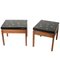 Side Tables in Black Resin and Marcasite by E. Allemeersch, Set of 2, Image 1