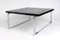 Square Coffee Table in Black Resin with Inlay in Agate, Image 2