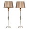 Table Lamps in Silver and Tiger's Eye, 1960s, Set of 2 1