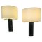 Table Lamps in Black Marble by Jules Wabbes, Set of 2 1