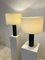 Tischlampen aus schwarzem Marmor von Jules Wabbes, 2er Set 3
