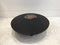 Circular Coffee Table in Black Resin and Petrified Wood by Ado Chale 3