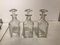 Crystal Liquor Bottle Set by Jacques Adnet for Baccarat, Set of 4 7