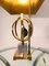 Lamp with Brass Circle and Agate by Willy Daro 4