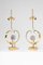 Sculptural Lamps with Brass Heart and Amethyst by Willy Daro, Set of 2 2