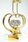 Sculptural Lamps with Brass Heart and Amethyst by Willy Daro, Set of 2 10