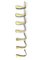 Gold-Anodized Aluminum Hooks, 1950s, Set of 7, Image 7