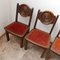 French Art Deco Oak Dining Chairs, Set of 6, Image 13