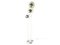 Space Age Chrome-Plated & White Metal 3-Light Floor Lamp 1
