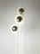 Space Age Chrome-Plated & White Metal 3-Light Floor Lamp 12