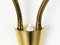 Mid-Century Adjustable Brass Sconce, 1960s, Imagen 8