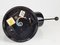 Applique Zodiac in metallo nero e ottone di Jacques Biny per Lita, anni '60, set di 4, Immagine 15
