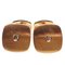 18K Brushed Rose Gold & White Diamond Square Cufflinks from Berca, Immagine 1