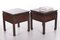 20th Century Chinese Wooden Bedside Tables with Hand Carving, Set of 2 3
