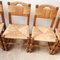 Mid-Century French Rush Dining Chairs, Set of 8 15