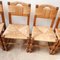 Mid-Century French Rush Dining Chairs, Set of 8, Image 15