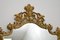 Large Antique French Rococo Style Brass Mirror 7