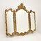 Large Antique French Rococo Style Brass Mirror, Image 2