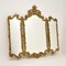 Large Antique French Rococo Style Brass Mirror, Immagine 1