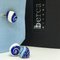 Blue & White Sterling Silver Cufflinks from Berca 4
