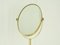 Italian Brass & Glass Floor Mirror, 1960s 4