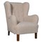 Lambwool Model 1518B Lounge Chair by Fritz Hansen, 1940s 1