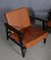 Cognac Leather Model 233 Lounge Chair by Hans J. Wegner for Getama, Set of 2, Immagine 5