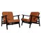 Cognac Leather Model 233 Lounge Chair by Hans J. Wegner for Getama, Set of 2, Immagine 1