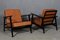 Cognac Leather Model 233 Lounge Chair by Hans J. Wegner for Getama, Set of 2, Image 8