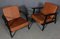 Cognac Leather Model 233 Lounge Chair by Hans J. Wegner for Getama, Set of 2, Immagine 2