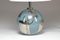 French Silver Ceramic Table Lamp, 1930s, Immagine 5