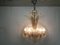 Czechoslovakian Art Deco Glass Chandelier, 1930s, Immagine 3