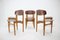 Oak and Teak Model 122 Dining Chairs by Børge Mogensen for Søborg Møbelfabric, 1960s, Set of 6, Imagen 3